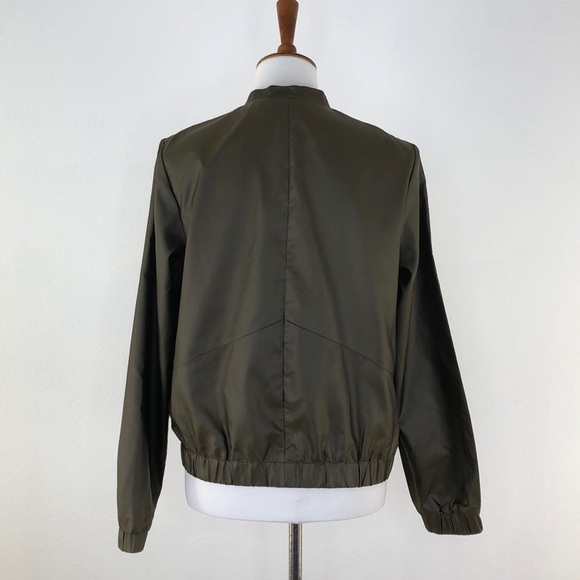 Halogen Olive Green Lightweight Bomber Jacket - Picture 3 of 6